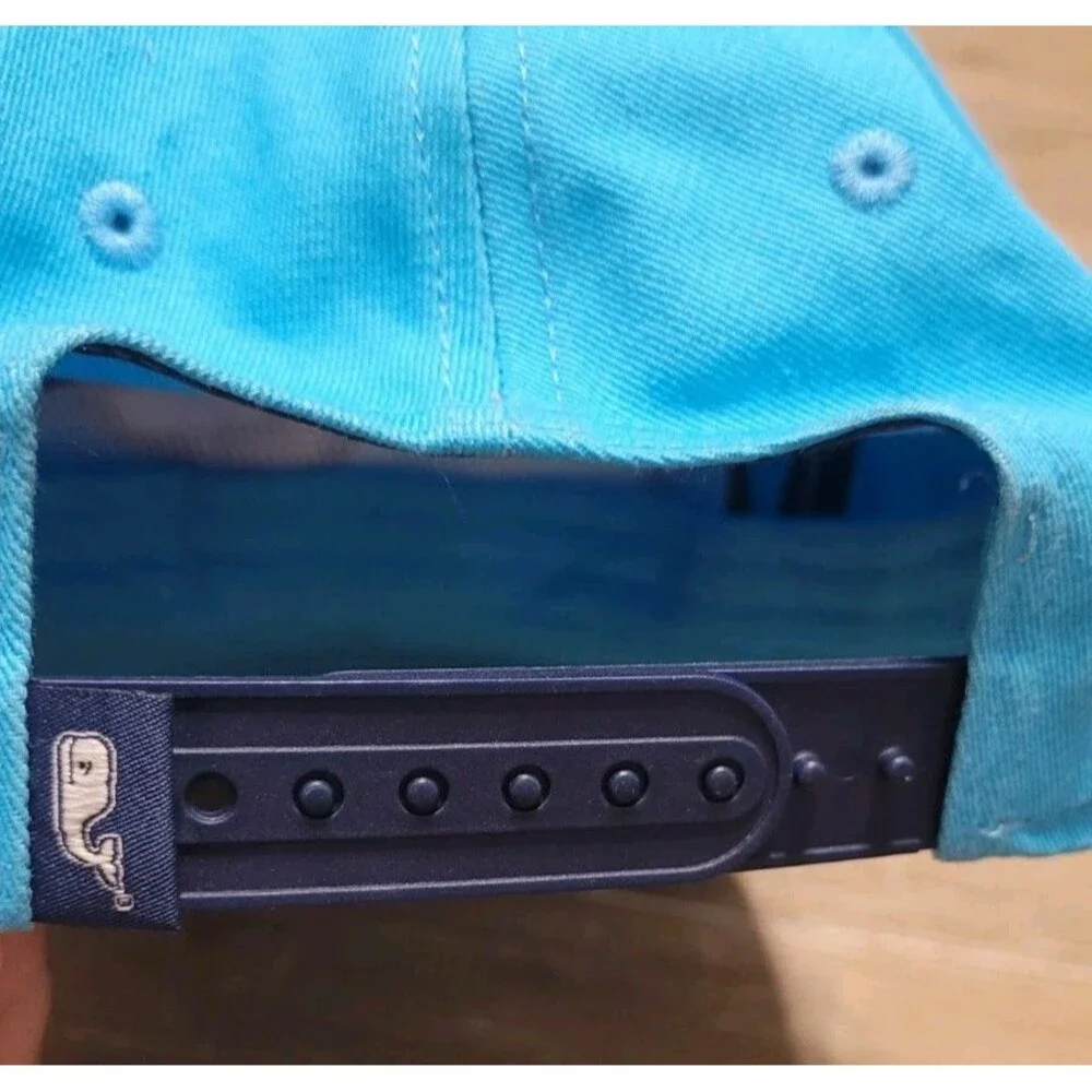 Vineyard Vines Light Blue Youth Hat Boys Snapback Cap BIG WHALE LOGO Age 0-9
